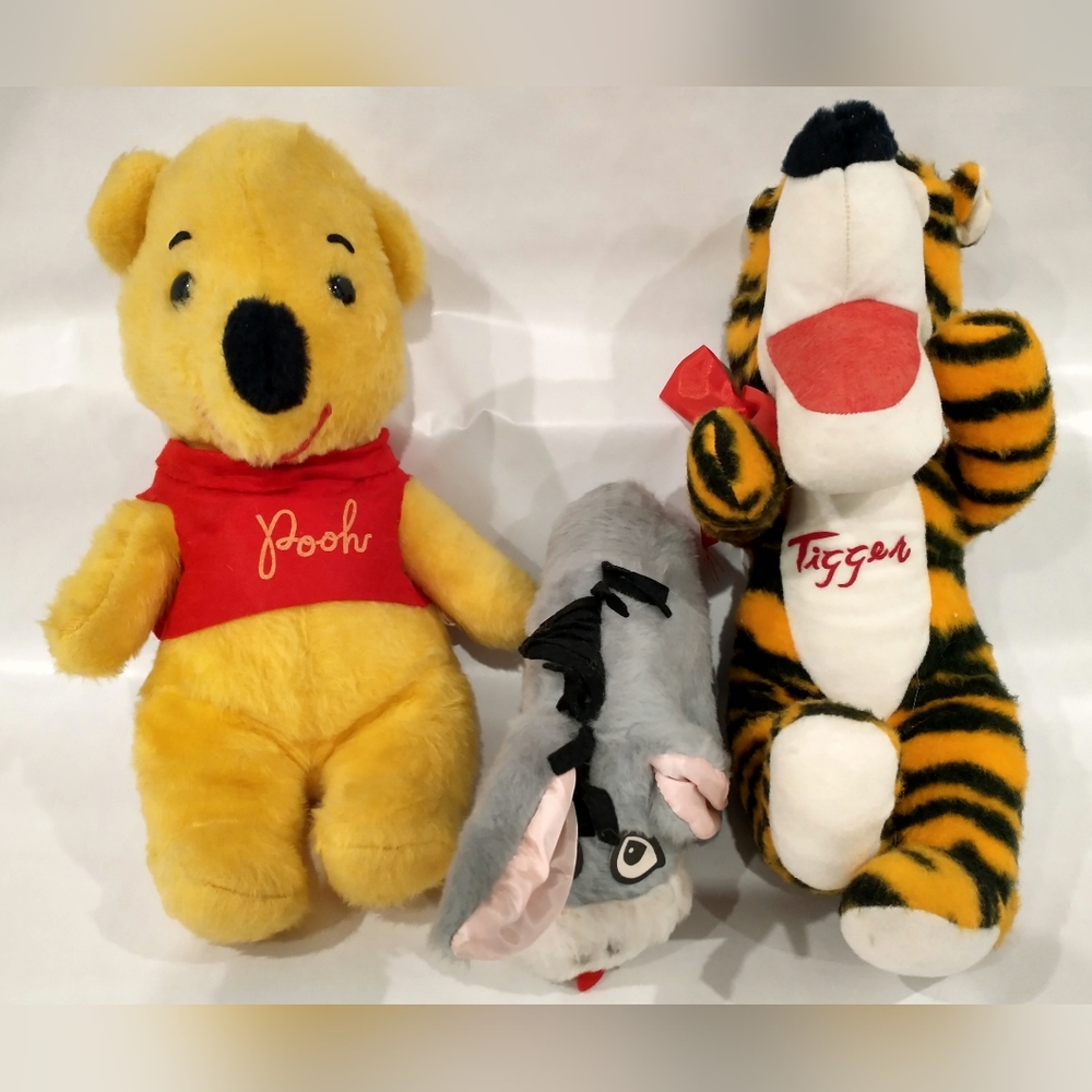 Vintage 1970's Pooh plush collection